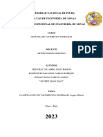 CLASIFICACION DE YACIMIENTOS MINERALES Oficial