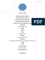 Tercer Avance de Investigacion en El Aula. Adriana Hidalgo Giralt.