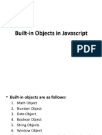 Built-In Objects in Javascript