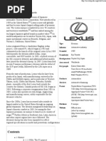 Download Lexus - Wikipedia The Free Encyclopedia by Euryko Febriano SN70501668 doc pdf