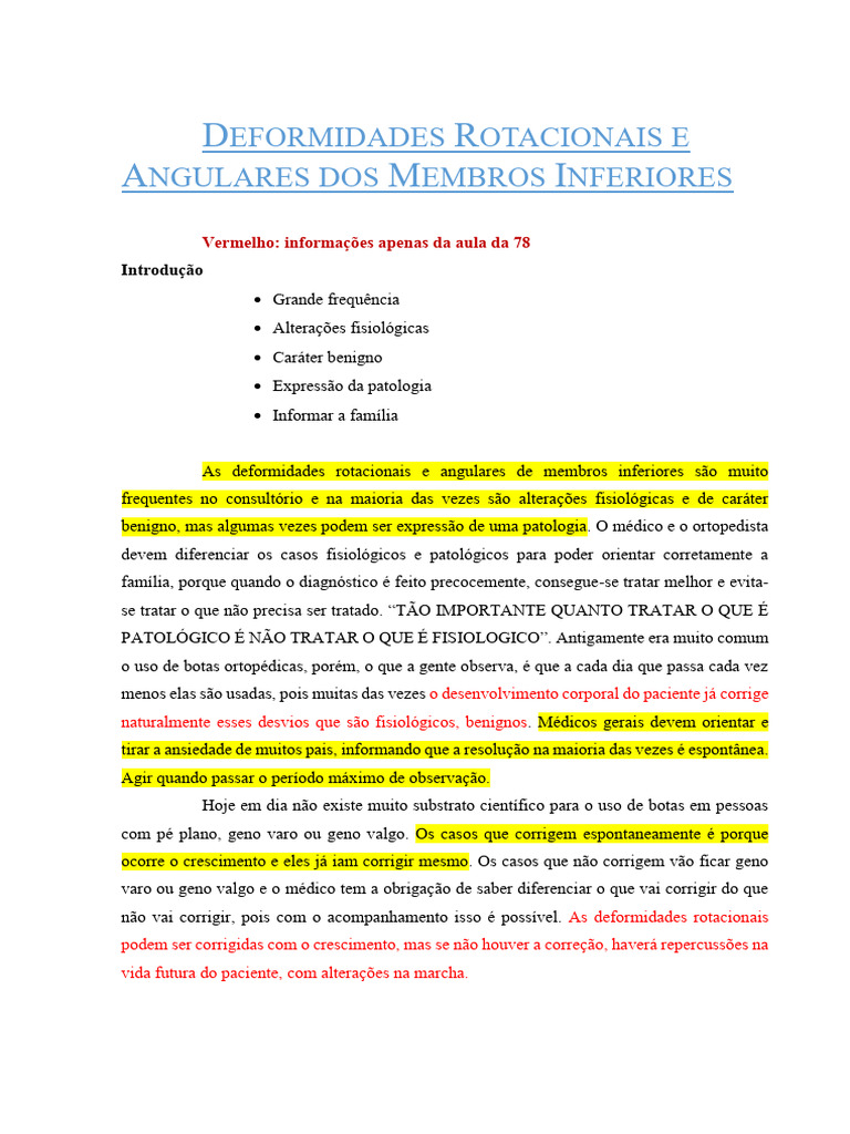 Cópia de Deformidades Rotacionais e Angulares de MMII - Dr. Osvaldo ...