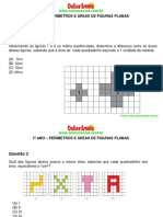 72 Perímetros e Áreas de Figuras Planas