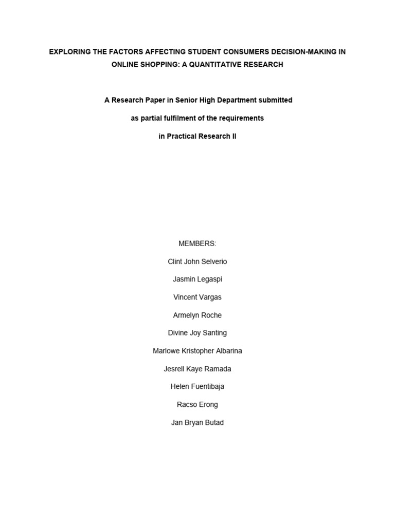 Factors Influencing Student Online Purchases | PDF | Online Shopping ...