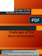 Challenges of The Business Environments