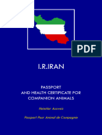 Pet Passport Iran
