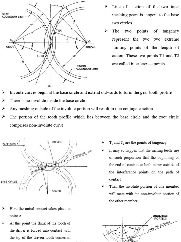 Gear Profile Correction and Interference | PDF | Gear | Applied And ...