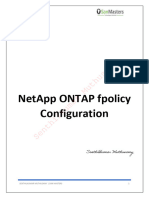 NetApp ONTAP Fpolicy Configuration
