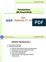 Meet 01 Geostatistik Pendahuluan Dan Konsep Geostatistika