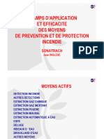 Champs D ' Application Et Efficacite Des Moyens de Prevention Et de Protection Incendie