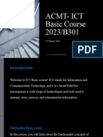 ACMT - ICT Basic Course 2023