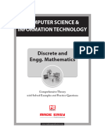 Computer Science & Information Technology: Discrete and Engg. Mathematics