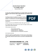 Doosan Engine Co., LTD.: Instruction Book Operation' For 46-98MC Engines
