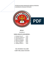 Laporan Praktek Pengolahan Makanan Sebagai Produk Hasil Budidaya Unggas Petelur