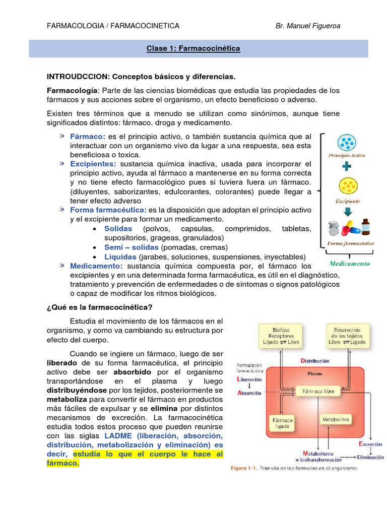 Tema 1 Farmacocinetica 1 Pdf