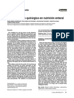 Vías de Acceso Quirúrgico en Nutrición Enteral