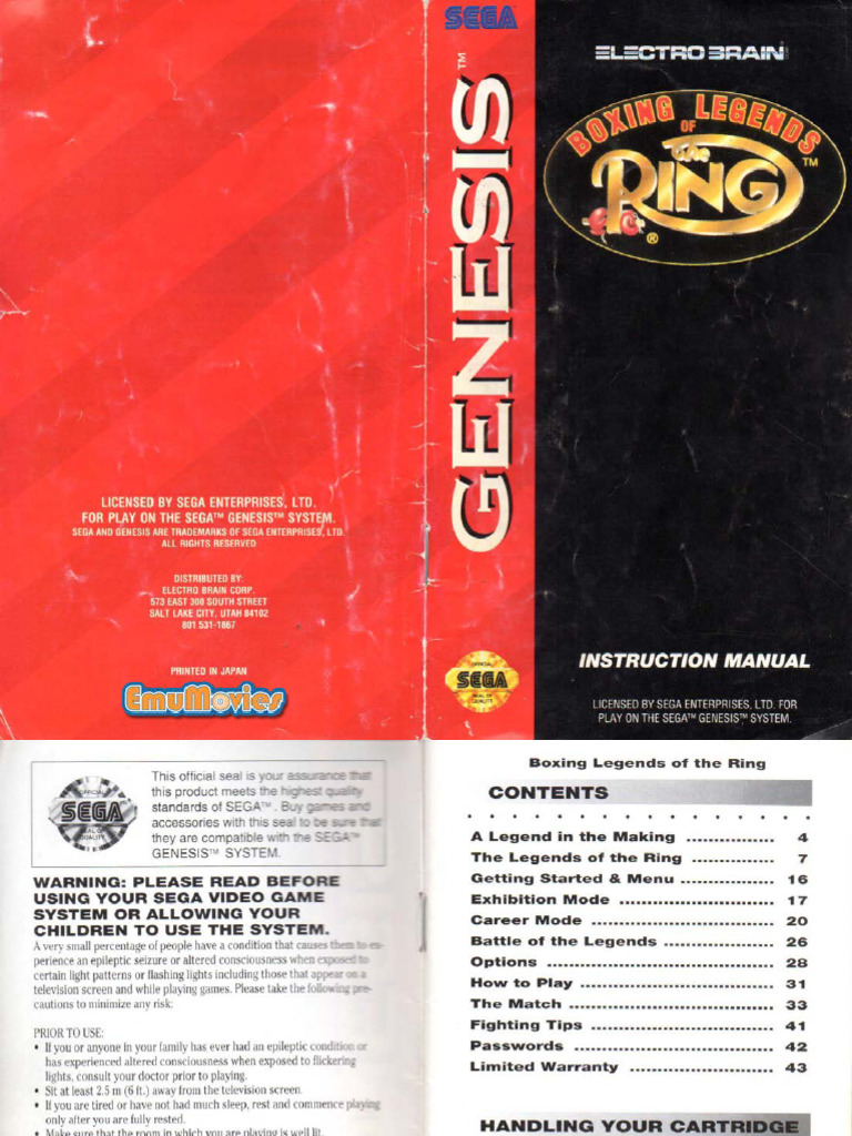 Boxing Legends of The Ring (USA) | PDF