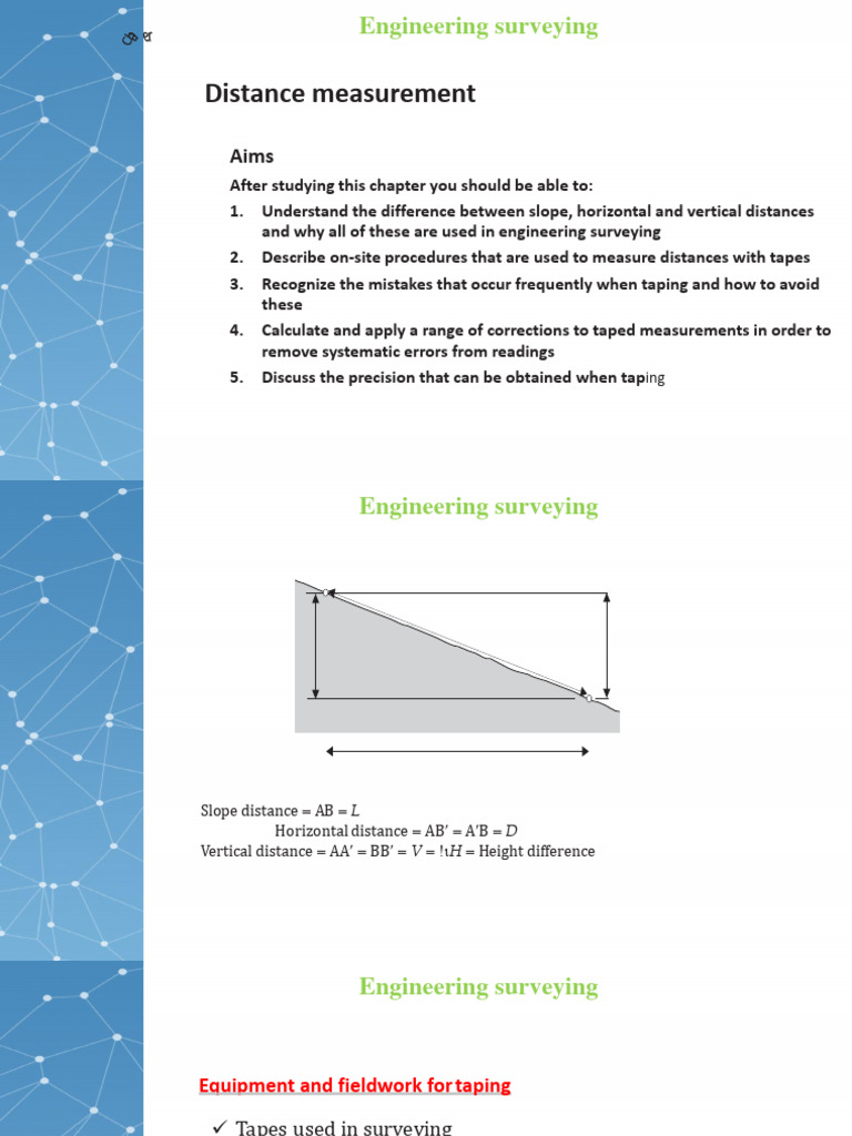 Engineering Surveying: Distance Measurement Techniques | PDF