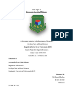 Development Economics Term Paper