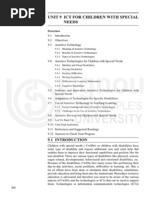 ASSISTIVE TECHNOLOGY
