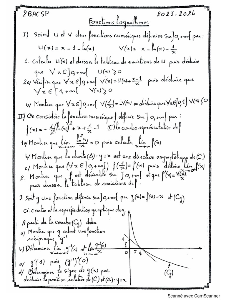 Math Fontion 2 BAC | PDF