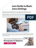 A Beginners Guide To Basic Camera Settings
