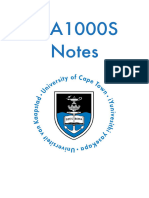 STA1000S Finished Notes