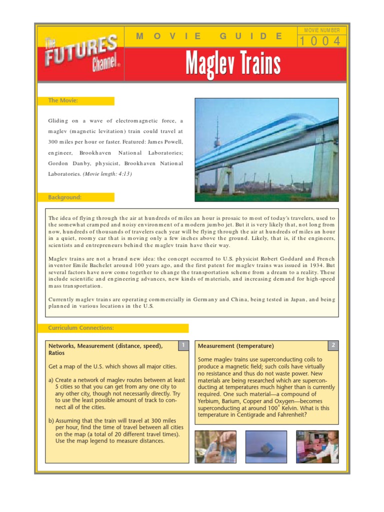 1004 Maglev Trains | PDF | Train | Superconductivity