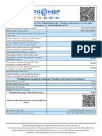 Informations Recapitulatives de Votre Teledeclaration Du / Summary Informations of Your Online