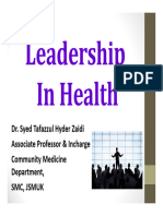 Leadership in Health Taf2022