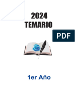 Temarios Matematica y Fisica Año Escolar 2024 - Secundaria