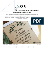 + de 125 Frases de Convite de Casamento para Você Se Inspirar!