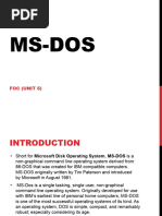 Ms-Dos Unit5