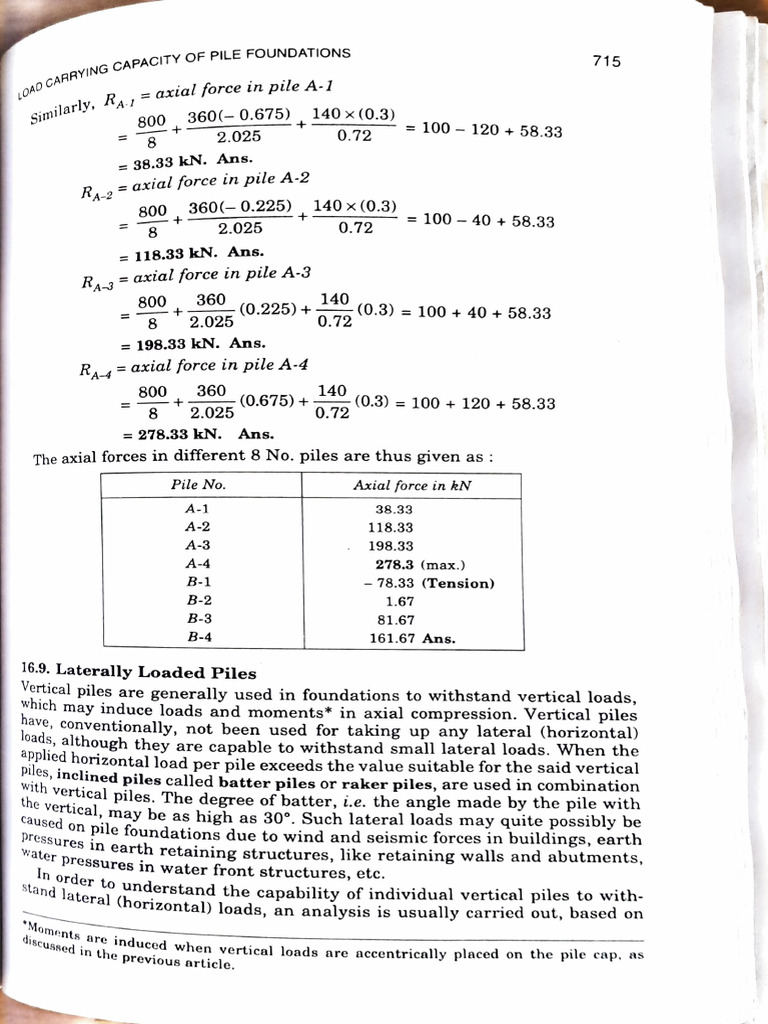 Lateral Load Analysis for Pile Foundations | PDF | Slope | Structural ...