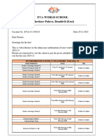 EVA Hedutane Reconfirmation Circular