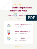 Prepositions of Place Cheat Sheet