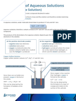 Electrolysis of Aqeous Solutions (Copper Sulfate) Poster