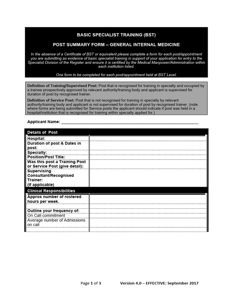 BST Post Summary for GIM Training | PDF | Patient | Intensive Care Unit
