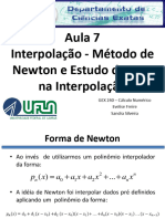 Aula7 - Interpolação e Erro - Interpolação