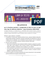 Bando Libri Testo 2022 2023