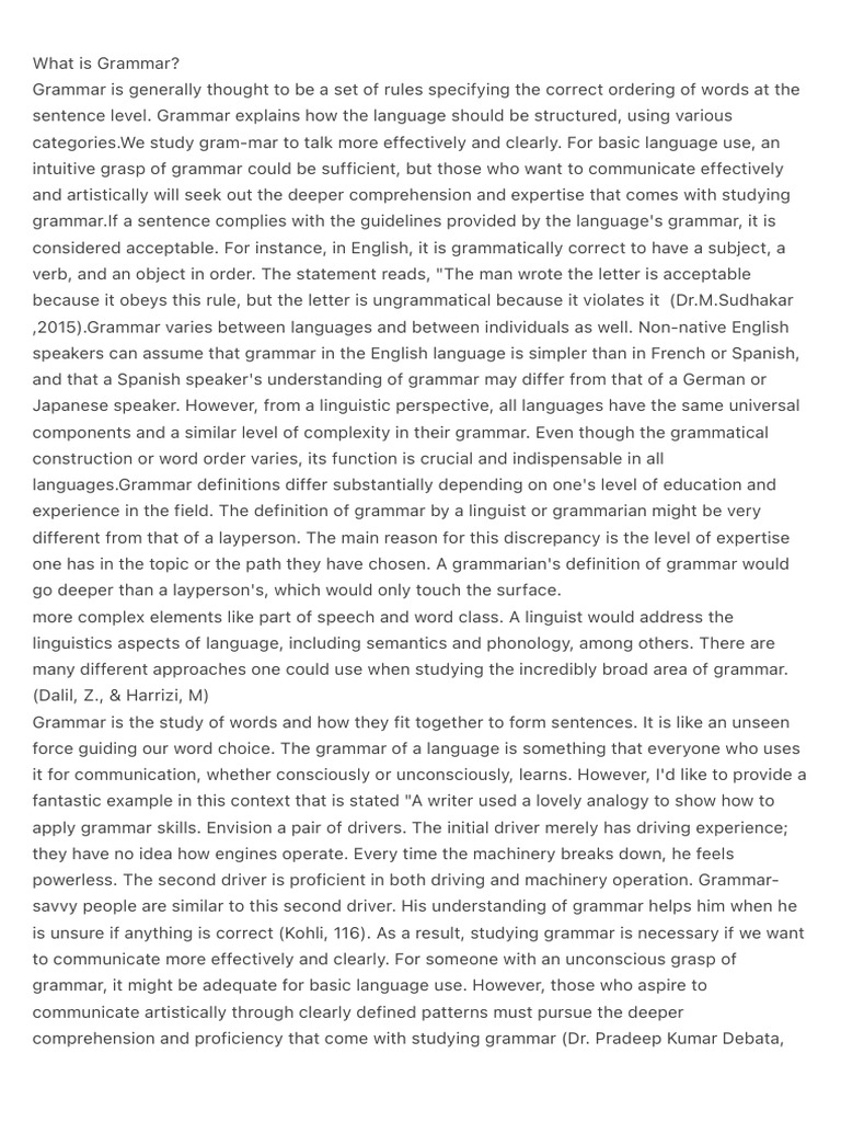 what-is-grammar-pdf-grammar-linguistics