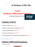 Unit 9 (Ordinary Differential Equations)