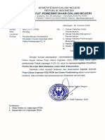 Surat Rektor IPDN Perihal Pemberitahuan Pembatalan Penelitian Pemilu Serentak 2024 Pada Pelaksanaan PL IV