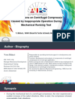 Centrifugal Compressor Vibration at MRT Testing