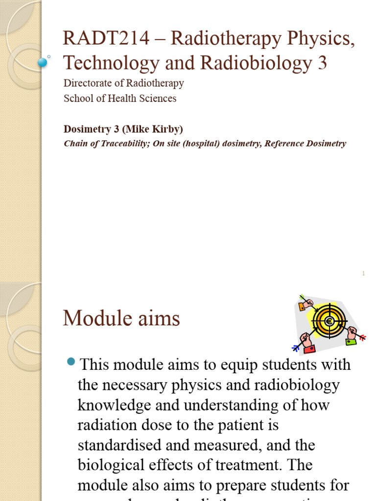 Dosimetry 3 171023 | PDF | Dosimetry | Radiation Therapy