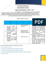 Actividad Diapnostica