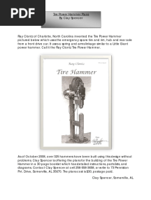 Spencer Tire Power Hammer Plans