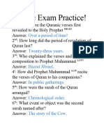 Islamic Exam Practice