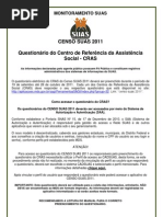 Censo Suas 2011 Cras Question a Rio