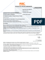 Certificate of Motor Insurance: Signedonbehalfof Aviva Insura Nce Limite D (Authorise D Insure RS)
