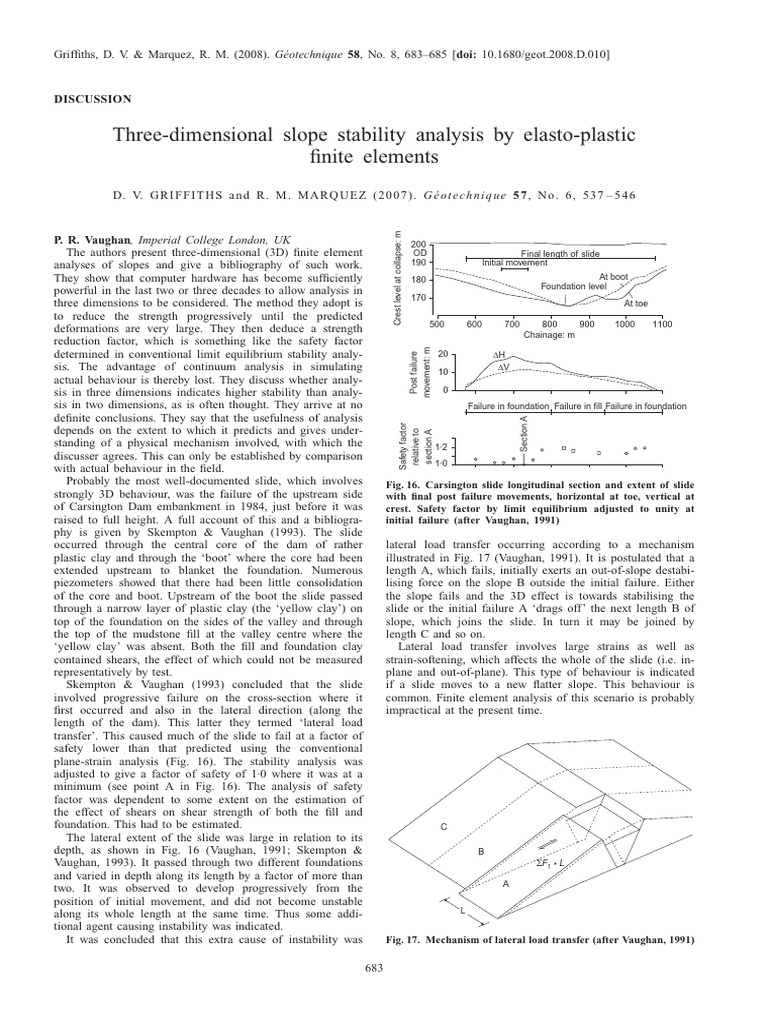 3D Slope Stability Analysis Insights | PDF | Applied And ...